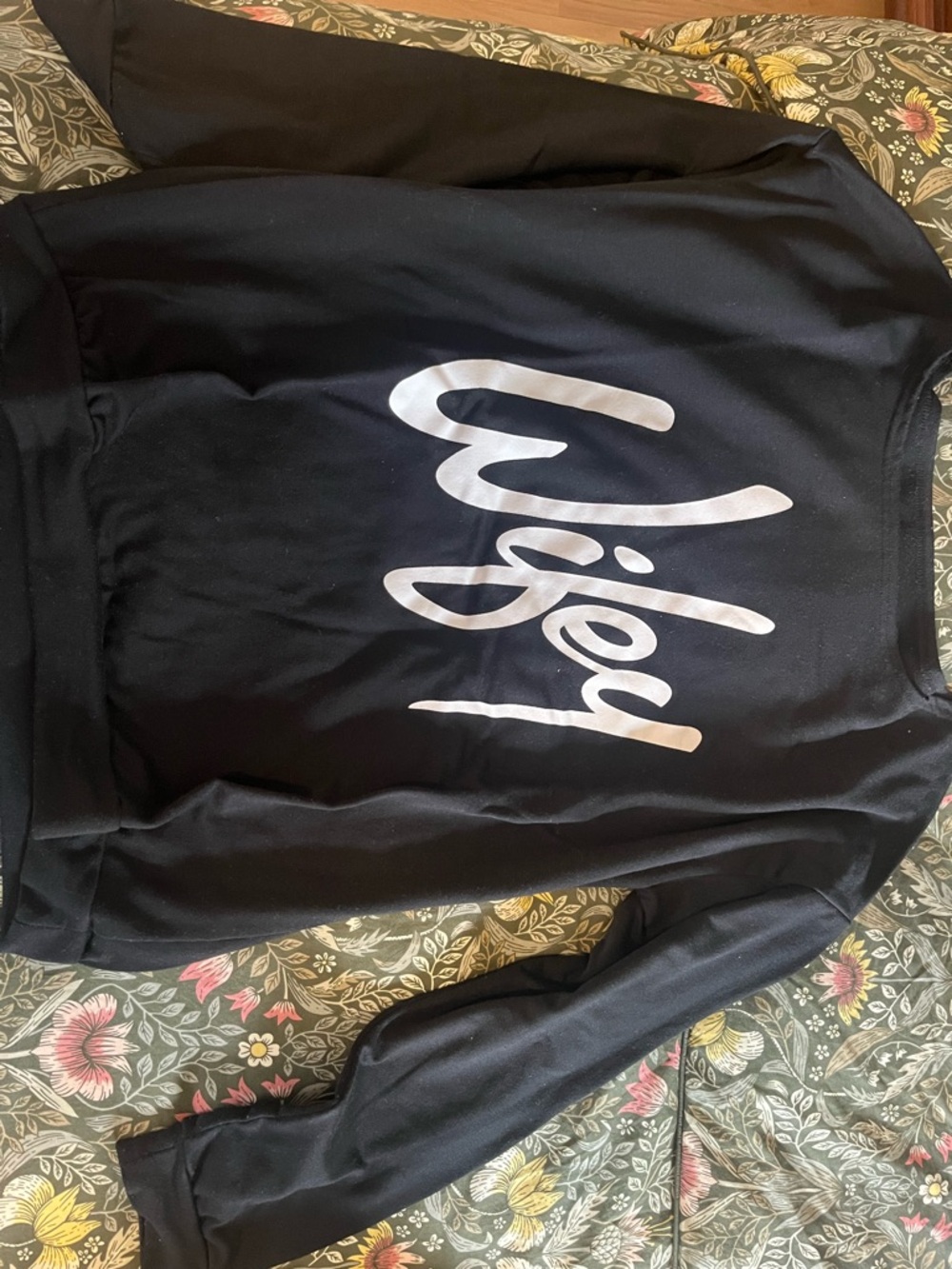 Black 'Wifey' Script Sweatshirt